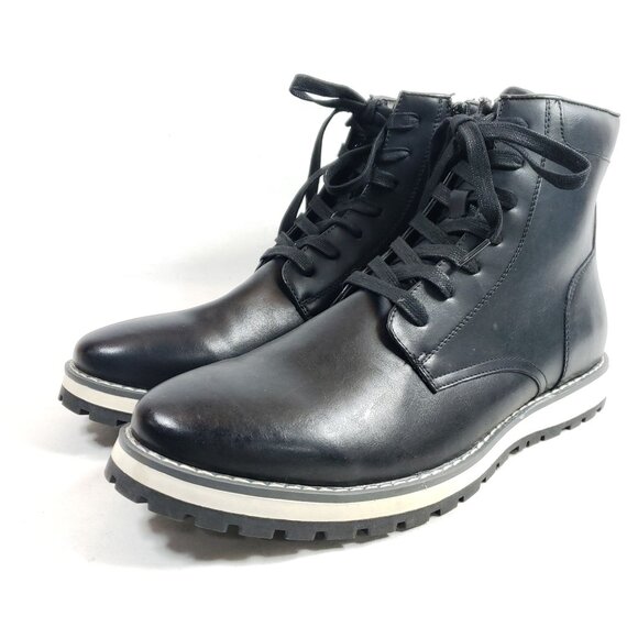 Alfani Mens Size 13 Andres Memory Foam Black Lace-Up Fashion Ankle Boots - Picture 2 of 9